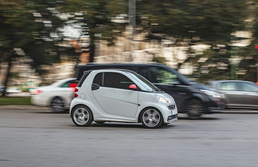 silver 5 door hatchback on road during daytime